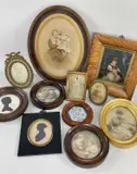 to include late 19th century oil on board of a young female clutching a dog, by Parcel Of Framed Items, oil on board, sold Jan 2023