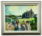 Untitled by Gill Watkiss, oil on canvas, sold Jan 2023