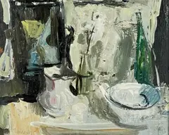 Untitled by David Donaldson, oil on board, sold Jan 2023