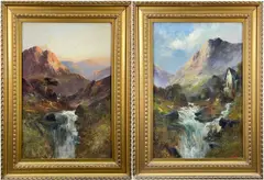Eventide, Strathpeffer, Inverness by F. Walters, oil on canvas, sold Jan 2023