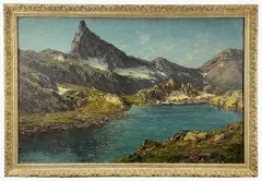 St Veran, Queyras by Charles Bertier, oil on canvas, sold Jan 2023