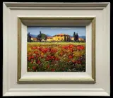 Campi Rossi by Bruno Tinucci, oil on canvas, sold Jan 2023