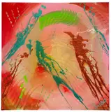 Untitled by Antonio Russo, acrylic on canvas, sold Jan 2023