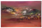 Untitled by Tony Walters, oil on canvas, sold Jan 2023