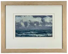 Gwithian late afternoon by Robert Jones, oil on card, sold Jan 2023