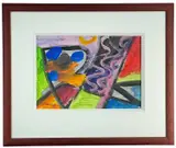Untitled by T. C. Murphy, acrylic on card, sold Jan 2023