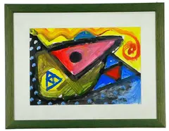 Untitled by T. C. Murphy, acrylic on card, offered Jan 2023
