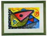Untitled by T. C. Murphy, acrylic on card, offered Jan 2023