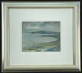 Storm Breaking - Port Eynon by Alistair Elkes Jones, oil on card, sold Jan 2023