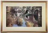 On the Bridge at Grez by John Lavery Ra Rsa Rha, print, sold Jan 2023