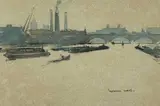 From Blackfriars Bridge by Wallace Wood, watercolour, sold Jan 2023