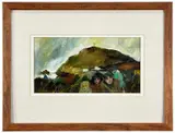 Untitled by Gill Watkiss, gouache, sold Jan 2023
