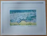 St Donats Bay Autumn by Heather Treharne Jones limited edition, print, sold Dec 2022
