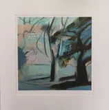 House and Trees 2 by Maggie James limited edition, print, offered Dec 2022