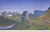 Castell Dolbadarn by Huw Jones coloured limited edition, print (other), offered Nov 2022