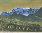 Wyddfa o Dinorwig by Huw Jones coloured limited edition, print (other), offered Nov 2022