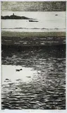 Rhosneigr, Low Tide by Keith Andrew limited edition, etching, offered Nov 2022