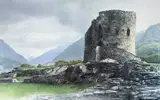 Print - Dolbadarn Castle by Keith Bowen limited edition, print, sold Nov 2022