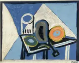 1953, lithograph printed in colours - Nature Morte A L'Aubergine (Czwiklitzer by Pablo Picasso, lithograph, sold Nov 2022