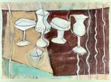 Untitled by Cecily Sash, pastel on paper, sold Oct 2022