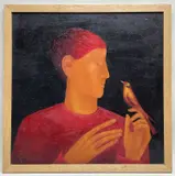 Untitled by Sveta Yavorsky, 2006, oil on board, sold Oct 2022