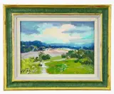 Clearing Skies by Edgars Vinters, oil on board, offered Oct 2022