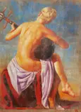 Large by Tomasz Rut, oil on canvas, sold Oct 2022