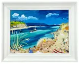 Porthkidney Sands by Alan Furneaux, acrylic on board, offered Oct 2022