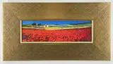 Red Fields, Tuscany by John Horsewell, oil on board, sold Oct 2022
