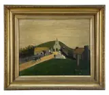 Horse and cart and by William Killey, 1898, oil on canvas, sold Oct 2022