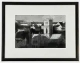 Pembrokeshire by Patricia Aithie, 2010, charcoal on paper, sold Oct 2022