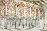Mesquita, The Great Mosque, Cordoba, Spain by Mary Traynor, watercolour, sold Oct 2022