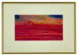 Sunset Abu Dhabi, Arabian Gulf 1984 by Patricia Aithie, oil, sold Oct 2022
