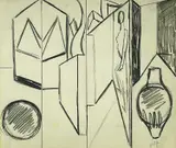 Untitled by Edward Wolfe, pencil, sold Oct 2022