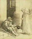 Untitled by Alphonse Legros, pencil, sold Oct 2022