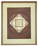 Untitled by Vincent Longo, etching, sold Oct 2022