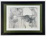 Colour lithograph - Dreams of Egypt I by Cecily Sash limited edition, lithograph, sold Oct 2022