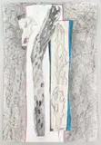 Untitled by Cecily Sash, mixed media on paper, sold Oct 2022