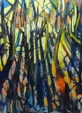 Open by Chris Moon, oil and acrylic on canvas, offered Aug 2022