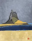 Lindisfarne by Tom Jones, oil on board, sold Aug 2022