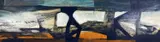 Beachscape by Reginald James Lloyd, 1962, oil on wood, sold Aug 2022