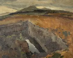 Untitled by Cyril Mann, oil on board, sold Aug 2022