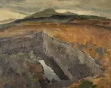 Untitled by Cyril Mann, oil on board, sold Aug 2022