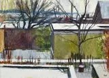 Untitled by Robert Pell, mixed media, sold Aug 2022