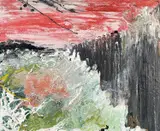 Sea Barrier by Khaled 'Karl' Ghattas, oil on board, sold Aug 2022