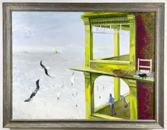 Penarth head by Richard O'Connell, oil on canvas, sold Aug 2022