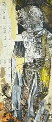 Untitled by Philippa Clayden, mixed media, sold Aug 2022
