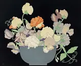 Sweet Peas by Hall Thorpe, print, sold Aug 2022