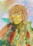Andy Whika by John Bellany, 1981, watercolour and pencil, offered Aug 2022