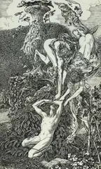 Untitled by Laurence Housman, ink, sold Aug 2022